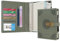 WASON Tagebuch mit Schloss A5 Liniertes Notizbuch Ringbuch Portfolio, Nachfüllbares Schreib Papier Journal, Stift, Klemmbrett Planer Organizer für ideal Geschäft, Schule & Reisen (Grün)