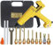 Cordless Hot Glue Gun Glue Gun Box 200W 250W Hot Melt Gun Adjustable Temperature Thermal Adhesive Stick Gun with Long Nozzle Professional Tool Set Long Standby Time,250w,Type