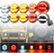 NSLUMO Halo-Licht-Update-Kit für Lan.d/Ro.ver Defender 90 110 130 1995-2016 Front-LED-Positionslicht Blinker Seitenblinker Rücklicht Bremslicht 10 Stück