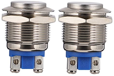 BUGUUYO Ersatz Für Geräte 2er-pack 19 Mm Metall-druckknopf Druckknopf Für Die Schaltkreissteuerung