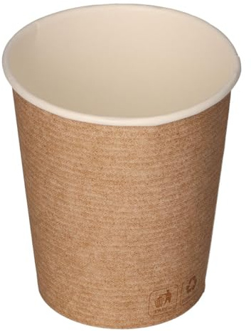 Vasos de Papel Kraft 360 ML (12oz) - Ø 70mm, Calidad 280g/m² para Bebidas Calientes y Frías - Desechables (360 ML (12oz), 1000, unidad)