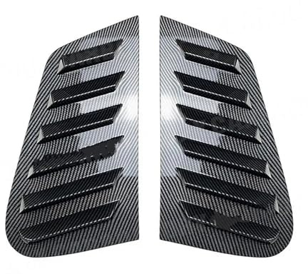 LHyfA Auto Heckscheibenjalousien-Verschluss-Abdeckungs Für VW Golf 4 MK4 1997-2006,Auto-Heckscheiben-Lamellenverschluss-Abdeckung,A-Carbon Fiber