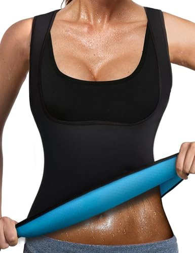 DownLTL Faja Reductora Adelgazante Chaleco Mujer Neopreno Traje Sauna Camisa para Deporte Fiteness Body shaper Moldeador Pérdida de Peso