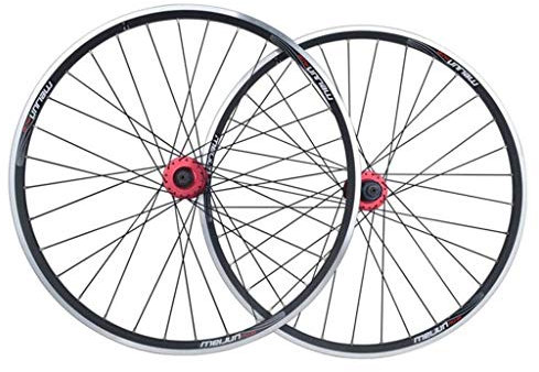 Mountainbike-Radsatz, 26 Zoll Fahrrad Vorderrad Hinterrad Doppelwandige Alufelge Schnellspanner 7-10 Gang V/Scheibenbremse 32H