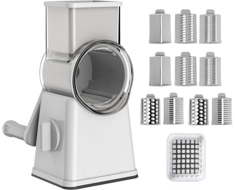 Slicer di trituratore vegetale, grattugia di formaggio rotante Grate di