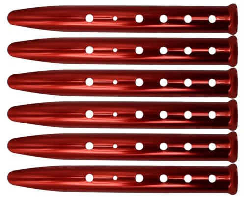Nicear Tent Pegs Metal Heavy Duty Sand Snow Stakes U-Shaped Camping Pegs Ground Tent Nails for Camping Picnic Beach 31cm
