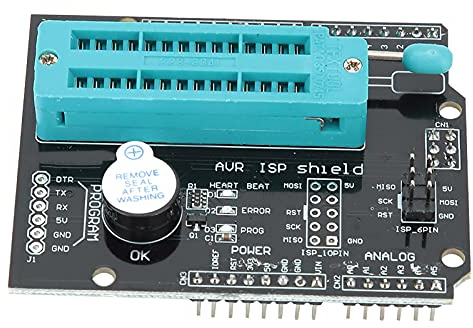 Programmierer -Expansionsbehörde für ATMEGA 328P, ATMEGA 168P, ATMEGA 8 mit 28p -Sperrsitz, AVR ISP Shield Burn Bootloader -Programmierer