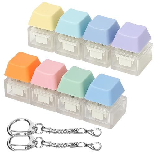 2 pièces de porte-clés Fidget - Porte-clés amusants - Motif coloré - Jouet pour fête, école et bureau, jouets anti-stress - Ensemble cadeau pratique