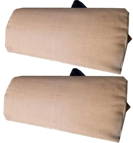 2 Stück Nackenkissen Für Gartenstühle, Nackenkissen Für Relaxsessel Liegestuhl Kopfkissen Weiches Abnehmbares Kissen Für Sonnenliegen Gartenliege Mit Gummiband, Für Homeoffice Und Auto, 37x17x5cm