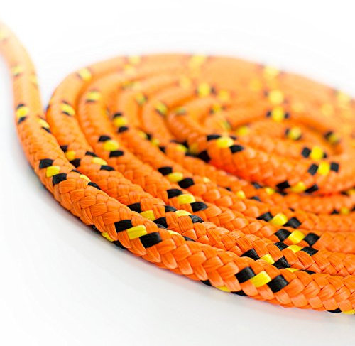 Seiltech.de Oranges POLYPROPYLENSEIL – 8mm – 100m – Traglast bis 82 kg Flechtleine Textilschnur Kordel Kunststoffseil geflochten