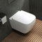 Mai & Mai Sanitari Bagno Sospeso, Sanitari Bagno in Ceramica Soft Close Vaso Montaggio a Parete, Aachen101