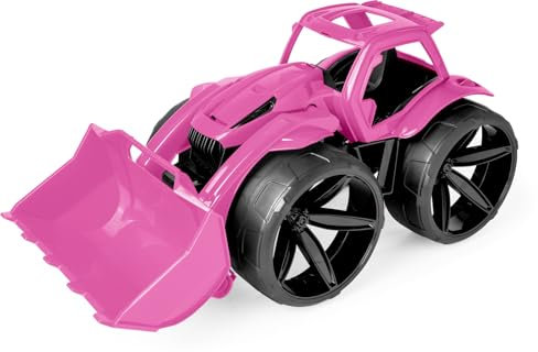Wader 64560-Trattore Maximus Rosa con Pneumatici Extra Larghi, Dimensioni Circa 68 cm, per Bambini a Partire da 12 Mesi, Adatto Come Regalo per Il Gioco Creativo, Multicolore, Normal, 64560