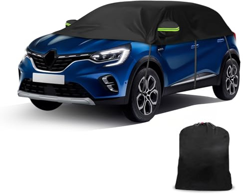 Opaltool Halbgarage Kompatibel mit Renault Captur 2016-2025 | mit Verstellbaren Haken, Reflektierendem Streifen und Ohrkappen, Wasserdichtigkeit, Schutz vor Staub, Eis und Schnee