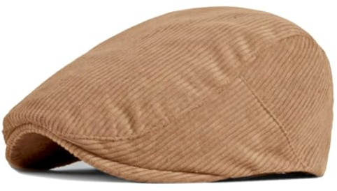 YAMEE Baskenmütze Herren Cord Wärme,Flatcap Unisex Schlichte Vintage,Schiebermütze Herren Verstellbar Casual,Newsboy,Driving Cabbie,Jagdmütze,Einheitsgröße