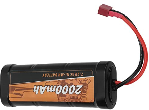 ZAICOLER Batterie Ni MH 7.2V 2000mAh 25C, Performances Stables pour Voiture RC ZD Racing Dessert Hors Route Modèle 1/10