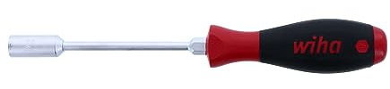 Wiha Schraubendreher SoftFinish® Sechskant-Steckschlüssel mit Rundklinge und Sechskantansatz (01095) 10 mm x 125 mm ergonomischer Griff für kraftvolles Drehen, Allrounder für Industrie und Handwerk