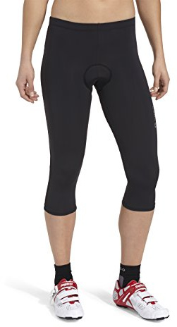 GONSO 3/4 Radhose Lusaka aus 80% PA 20% EL für Damen, gepolsterte Fahrradhose/ Bermuda/ Shorts mit Gummibund, formbeständig- Größe 36