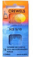Pony Gold Eye Sewing Needles: Crewels Size 5-10, Multi-Colour