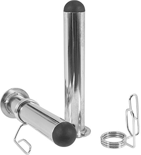 GORILLA SPORTS® Adapter Hantelstangen - Olympic 50mm für 30mm Hantelstangen, mit 2 Federverschlüssen, Chrom - Adapter Sleeve, Langhantelstange, Stange