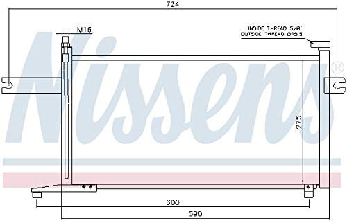 Nissens 94498 Kondensator, Klimaanlage