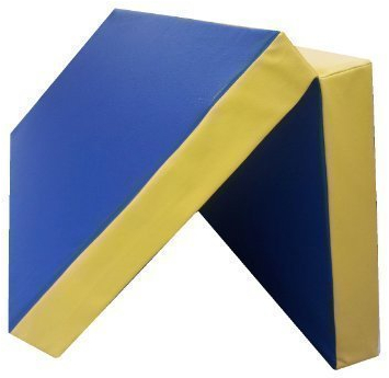 NiroSport Turnmatte Klappmatte 100 x 100 x 8 cm RG 25 Grün/Rot klappbar Weichbodenmatte Matte Gymnastikmatte Fitnessmatte Sportmatte Trainingsmatte Bodenmatte Schutzmatte Übungsmatte faltbar Gästebett