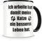 Samunshi® Ich arbeite hart damit meine Katze Tasse Kaffeetasse Teetasse Kaffeepott Kaffeebecher Becher