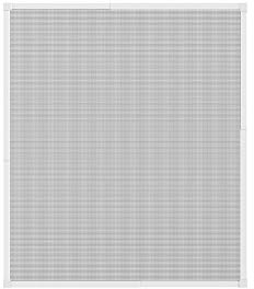 HT Fliegen-Gitter Insekten-Schutz Teleskop-Fensterbausatz 120 x 140 cm in Weiß