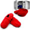 InnovaGoods IG114420 - Zapatillas de casa calentables en microondas, color rojo