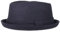 Lipodo Diamond Crown Pork Pie Filzhut Damen/Herren - Wollhut - Modischer Winterhut - Hut mit Wolle - Herbst/Winter - Porkpie mit Innenfutter - Fedora dunkelblau L (58-59 cm)