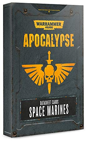 Games Workshop Apocalypse Datasheet Cards: Space Marines (ENG)