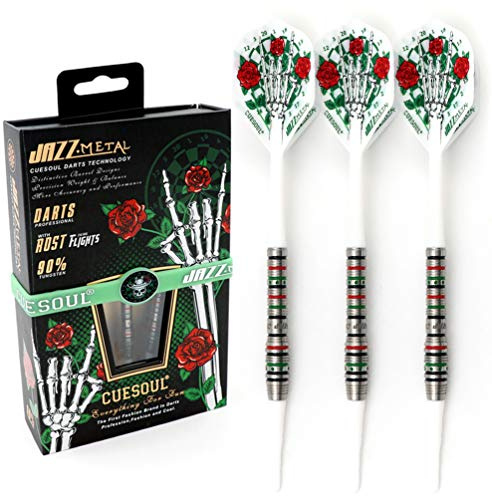 CUESOUL Jazz-Metal 19g Soft Tip 90% Wolfram Dart Set mit integrierten ROST Flights