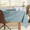 DecoKing Tischdecke oval 160x200 cm Baumwolle Barock Minze Maya