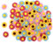 Liwein Selbstklebende Filz Blumen,Schaumstoff Sticker Stoff Blumen Verschönerungen DIY Stoff-Verzierung für Collage-Karten zum Basteln Handwerk Geburtstagsfeier Dekoration Gemischte Farben(100 Stück)