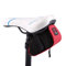 Wakects Fahrradsatteltasche, Satteltasche für Fahrrad Satteltasche für Radfahren, Reisen,15 x 7 x 7 cm (Rot)