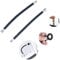Anday Air Pump Inflator Extension Hose High Pressure Schrader Valve for Mountain Road Bike Bicycle with Brass Presta Valve Adaptor，2 Pack