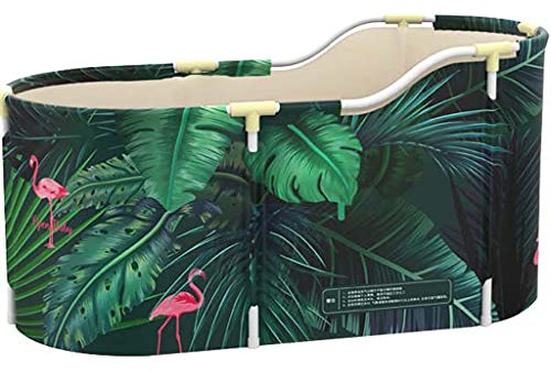 TJH Vasca da Bagno Gonfiabile, Vasca da Bagno Indipendente Gonfiabile da 120 cm, Vasca idromassaggio o Vasca del Ghiaccio Facile da installare, Materiale in PVC in Tutta l'area