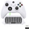 FASTSNAIL Keyboard compatible with Xbox Series X/S/Xbox One/One S Controller,2.4G USB Gamepad keyboard with Headset Jack and 3.5mm Audio Jack,for QWERTY Keyboard Mini Digital Keyboard（White）