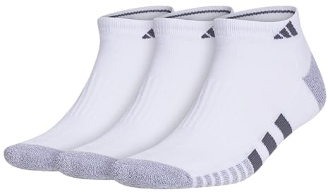 adidas Mens Cushioned Low Cut Ankle Socks (3 Pairs) Durable & Comfortable