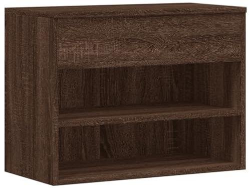 vidaXL Scarpiera Rovere Marrone 60x30x45 cm in Legno Multistrato