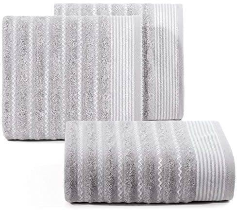 Eurofirany Handtuch D91 Leo (02) 70X140 cm Silber