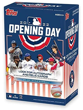 2022 Topps Opening Day Baseball Blaster Value Box - 154 Sammelkarten pro Box