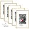 Dmyifan 5er Set Fotorahmen, Bilderrahmen DIN A3(29.7 x 42 cm), Plexi-Glas Portraitrahmen Mit Nahtloser Haken, Wohnzimmer zum Stellen und Hängen, Dekorahmen für Fotos Portrait Jubiläum
