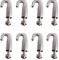 BOLWHAO 8 PCS Adjustable Hooks for Gallery Picture Hanging System fits 1mm-1.5 mm Wire Rope,Adjustable Metal Art Gallery Display Wire Rope Hanger Hooks