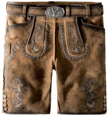 Stockerpoint Herren Thomas2 Trachtenlederhose, nuss geäscht, 60