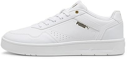 PUMA Unisex Court Classic Zapatillas, Puma White Puma Gold, 42.5 EU