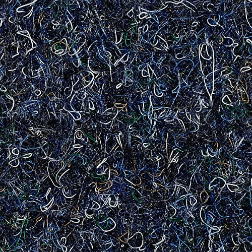 Nadelvlies Bodenbelag in Blau Nadelfilz Meterware ideal für Büro und Geschäft Filz Auslegware in 200 und 400 cm Breite (2 m x 3 m)
