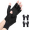 AovYoo 2 Paar Arthrose Handschuhe mit Kupfer, Fingerlose Rheuma Kompressionshandschuhe, Arthriti Gaming Handschuhe, Sehnenscheidenentzündung Rheumatische Schmerzlinderung, Karpaltunnelsyndrom(XL)
