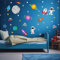 Epic Modz Wandaufkleber, Motiv: Weltraum, Rakete, Planeten, Astronaut, Erde, Alien, Wandaufkleber, Baby, Kinderzimmer, Jungen, Schlafzimmer, Spielzimmer, Wanddekor-Set