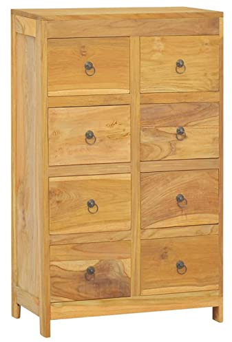 Camerina Kommode 55x30x90 cm Schubladenschrank Beistellschrank Kommoden Schubladenkommode Massivholz Teak