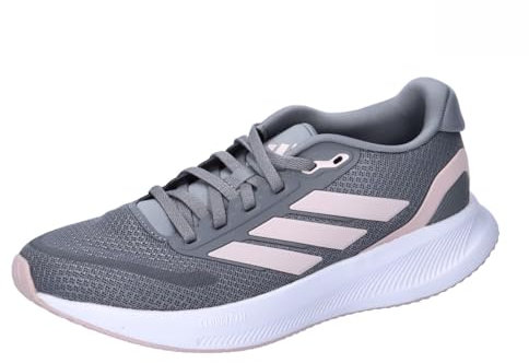 adidas Damen Runfalcon 5 Running Shoes Laufschuhe, Grey Three/Sandy Pink/Cloud White, 40 2/3 EU
